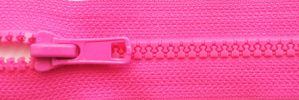 #5 Neon Pink Brights  Plastic Zipper