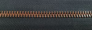 #5 Euro-inspired Moyenne High-polished Antique Copper Zipper Chain