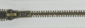 #10 X-Heavy Classic Antique Brass Zipper