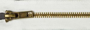 #5 Classic Plus Cotton PFD Antique Brass Zipper