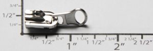 #5 Reversible Oval Auto-lock Slider with Pull - M518 for Metal (Nickel)