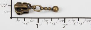 #5 Balls Auto-lock Slider with Pull - M51ML for Metal (Antique Brass)