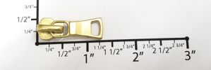 #5 Small Auto-lock Slider with Pull - M361 for Metal (Brass)
