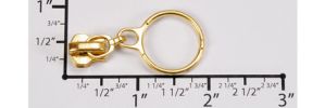 #5 3/4" Floating Ring Auto-lock Slider with Pull - M51B34 for Metal (Brass)