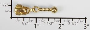 #5 Balls Auto-lock Slider with Pull - M51ML for Metal (Brass)