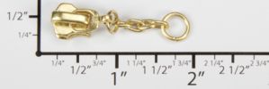 #5 Floating Chain Auto-lock Slider with Pull -M51W2 for Metal (Brass)