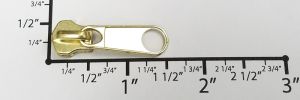 #5 Long Non-lock Slider with Pull - M56 for Metal (Brass)