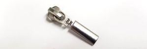 #5 Oval Solid Drop Auto-lock Slider with Pull - M418 for Metal (Nickel)