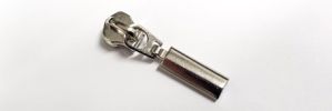 #5 Oval Solid Drop Non-lock Slider with Pull - M418 for Classic Metal