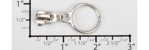 #5 3/4" Floating Ring Auto-lock Slider with Pull - M51B34 for Metal (Nickel)