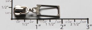 #5 Open Frame Auto-lock Slider with Pull - M51C  for Metal (Nickel)