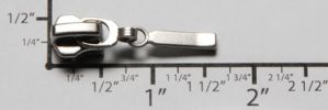 #5 Mini Solid Rectangle Auto-lock Slider with Pull - M51G1 for Metal (Nickel)