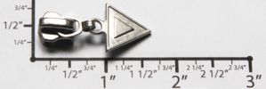 #5 Triangle Auto-lock Slider with Pull - M51V3  for Metal (Nickel)