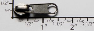 #5 Long Non-lock Slider with Pull - M56 for Coil (Antique Nickel)