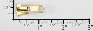 #5 Standard Auto-lock Slider with Pull - M51 for Plastic (Brass)
