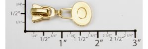#5 Hat Auto-lock Slider with Pull - M51V1 for Plastic (Brass)