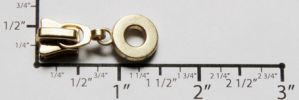 #5 Fat Tire Auto-lock Slider with Pull - M51W9 for Plastic (Nickel)