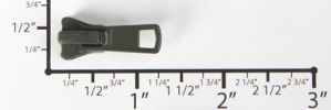 #5 Standard Auto-lock Slider with Pull - M51 for Plastic (Dark Moss)