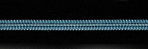 #5 Blue Metallic Coil Zipper Chain