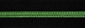 #5 Green Metallic Coil Zipper Chain