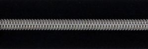 #5 Matte Silver Metallic Coil Zipper Chain