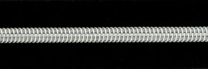#5 Shiny Nickel Metallic Coil Zipper Chain