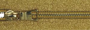 #5 Gold Metallic Lamé Coil Zipper