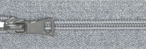 #5 Silver Metallic Lamé  Coil Zipper