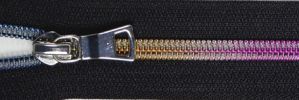 #5 Rainbow Metallic Coil Zipper