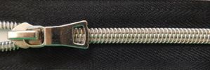  #5 Antique Nickel Metallic Coil Zipper