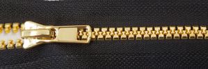  #5 Gold Mirror Plastic Zipper