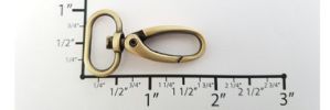 3/4" Euro-inspired Swivel Lever Hook GY2021  (Brushed Antique Brass)