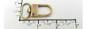 3/4" Euro-inspired Swivel Lever Hook~ GY2245 (Brushed Antique Brass)