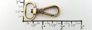 3/4" Euro-inspired Swivel Lever Hook GY2474 (Brushed Antique Brass)