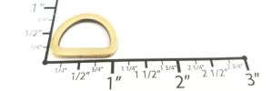 3/4" Euro-inspired D-Ring ~ Solid Flat Edge~GY4098 (Brushed Antique Brass)
