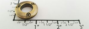 1/2" Euro-inspired Screw Assembled Grommet~GY5383 (Brushed Antique Brass)
