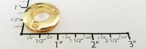 1/2" Euro-inspired Screw Assembled Grommet (Shiny Gold)