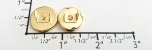 18mm Euro-inspired Covered Magnetic Snap~GYCOVERED (Shiny Gold)