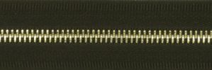 #5 Euro-inspired Moyenne High-polished Shiny Semi Gold Zipper Chain
