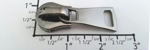 #15 Long  Non-lock Slider with Pull - MH15A for Euro Metal (GunMetal)