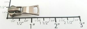 #5 Small Euro Auto-lock Slider with Pull - M361 for Metal (Shiny Gunmetal)