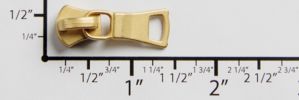#5 Small Euro Non-lock Slider with Pull - M361 for Metal (Matte Gold)