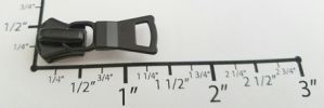 #5 Small Euro Auto-lock Slider with Pull - M361 for Metal (Matte Black Enamel)