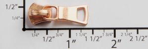 #5 Small Euro Non-lock Slider with Pull - M361 for Metal (Rose Copper)