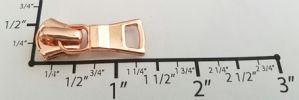 #5 Small Euro Auto-lock Slider with Pull - M361 for Metal (Rose Gold)