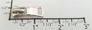 #5 Small Euro Auto-lock Slider with Pull - M361 for Metal (Shiny Nickel)