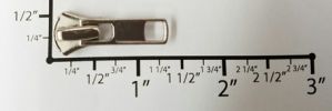 #5 Standard Auto-lock Slider with Pull - M51 for Euro Metal (Shiny Nickel)