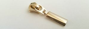 #5 Oval Solid Drop Non-lock Slider with Pull - M418 for Euro Metal 