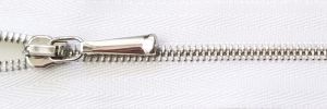 #1 Euro-inspired Petite Shiny Nickel Zipper (TA501)
