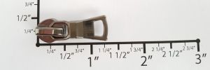 #5 Small Euro Auto-lock Slider with Pull - M361 for Coil (Shiny Gunmetal)